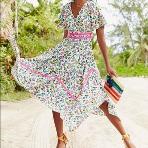 Holly Hanky Hem midi dress